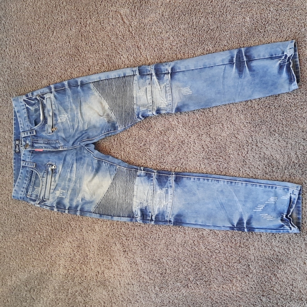 Square Zero Moto Pants 30x32